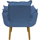 Ver imagem 2 de Poltrona Decorativa Reforçada para Sala Alice para Recepção Manicure Escritório Suede