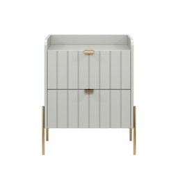 Mesinha Lateral de Cabeceira Linha Eros Pés em Aço Carbono  45cm  - 3