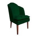 Ver imagem 1 de Poltrona Decorativa Raquel Suede Verde - Dominic Decor