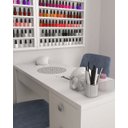 Ver imagem 3 de Mesa Nails Rubi Ripado 117x50 Cm com Aspirador