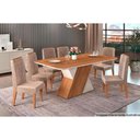 Ver imagem 6 de Kit 2 Cadeiras de Cozinha Lia 2 Un Freijo/linho Neve Bege - Dj Móveis