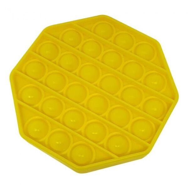 Pop It Fidget Brinquedo Anti Stress Amarelo - Toyng 44043:Círculo - 2