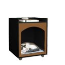 Ver imagem 1 de Mesa de Cabeceira Casinha de PET Ofertamo - Preto/Freijó