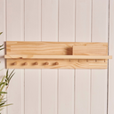 Ver imagem 4 de Cabideiro Organizador de Entrada com Porta Chaves e Prateleira Madeira Madeira - Casa 67