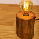 Ver imagem 3 de Luminária Abajur de Mesa Rustica Tronco Eucalipto 13cm