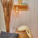 Ver imagem 4 de Mesa lateral de madeira com luminária