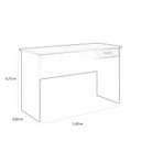 Ver imagem 2 de Mesa de Escritório Moblis com Gaveta - Preta