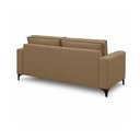 Ver imagem 4 de Sofá Sala de Estar Marselha 210cm 3 Lugares Pés em Metal Bouclê Bege M1 - Monari Design