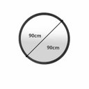 Ver imagem 4 de Espelho Decorativo Redondo Elipse Laqueado 90x90:CASTANHO