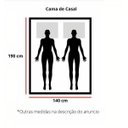 Ver imagem 2 de Cama de Casal Londres de Madeira Maciça Angelim Pedra/tauari - Cor Castanho