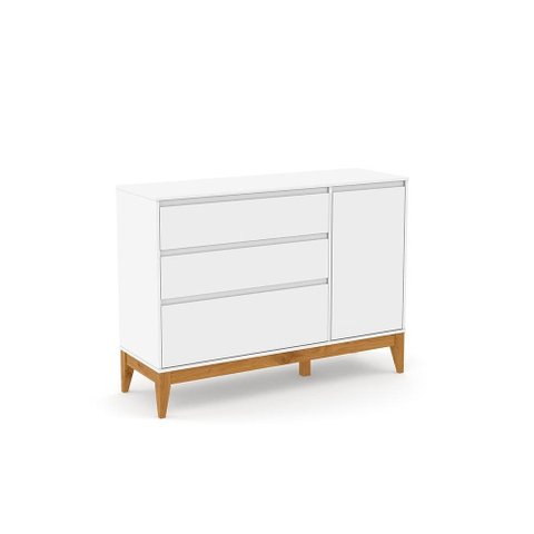 Comoda Matic Nature Clean Laqueado Branco Soft | Eco Wood
