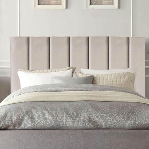 Cabeceira Cama Solteiro Box 100 Cm Luna Corino e Frame Bege