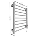 Ver imagem 5 de Toalheiro Térmico Alumínio 9 Barras Clássico Bivolt