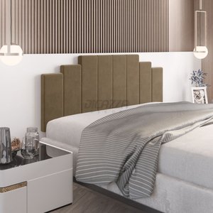 PAINEL CAMA BOX SUSPENSA DUBAI CARAMELO  1.40