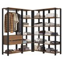 Ver imagem 3 de Guarda-roupa Closet Modulado Valencia 2 Gavetas 337cm Madesa 05