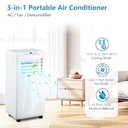 Ver imagem 2 de Takywep Ar Condicionado Portátil 10000 Btu Branco 41 M² 3 em 1