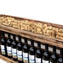 Ver imagem 7 de Adega Barzinho de Madeira Maciça para 10 Garrafas com Porta Rolhas e Porta Taças - Rústica
