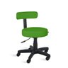 Cadeira Mocho Giratória Couro Ecológico - Verde - 1