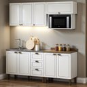 Ver imagem 1 de Cozinha Compacta Modulada com Nicho Microondas sem Tampo 2m 5 Peças Friz Genialflex