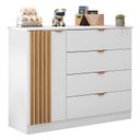 Ver imagem 2 de Cômoda Infantil Ambiente Ayla Branco Acetinado - Phoenix