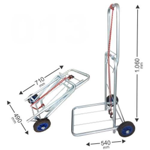 Carrinho Bagagens Capacidade até 130 Kg Dobravel