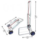 Ver imagem 1 de Carrinho Bagagens Capacidade até 130 Kg Dobravel