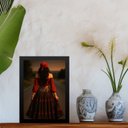 Ver imagem 2 de Quadro Decorativo Cigana da Estrada 33x24cm - com Vidro:moldura Preta