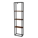 Ver imagem 2 de Prateleira Decorativa de Parede Ferro e Madeira Metalon Design Decoração Multiuso