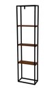 Ver imagem 2 de Prateleira Decorativa de Parede Ferro e Madeira Metalon Design Decoração Multiuso