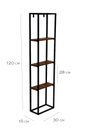 Ver imagem 4 de Prateleira Decorativa de Parede Ferro e Madeira Metalon Design Decoração Multiuso