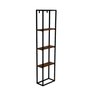 Prateleira Decorativa de Parede Ferro e Madeira Metalon Design Decoração Multiuso - 1