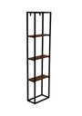 Ver imagem 1 de Prateleira Decorativa de Parede Ferro e Madeira Metalon Design Decoração Multiuso