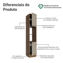 Ver imagem 6 de Paneleiro 40 cm 2 Portas e 2 Nichos Rustic/Crema Vik Madesa