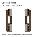 Ver imagem 7 de Paneleiro 40 cm 2 Portas e 2 Nichos Rustic/Crema Vik Madesa