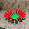 Fruteira de mesa rústica em formato de melancia artesanato super resistente para casas, sitios, pous - 9