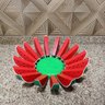 Fruteira de mesa rústica em formato de melancia artesanato super resistente para casas, sitios, pous - 6