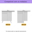Ver imagem 2 de Puxador 36cm para Balcão Cozinha de Canto 90cm Veneza Multimóveis Mp3085 Branco
