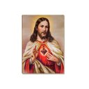 Ver imagem 3 de Kit 2 Placas MDF Pintura Sacra Clássica Jesus e Maria FE7