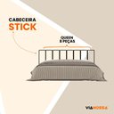 Ver imagem 6 de Cabeceira Modular Estofada Adesiva Autocolante Queen 1,60 - Bege