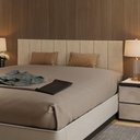 Ver imagem 1 de Cabeceira Modular Estofada Adesiva Autocolante Queen 1,60 - Bege