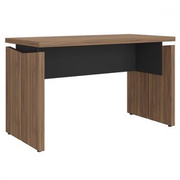Mesa para Escritório Operacional Nogal/preto - Artany Móveis - 1 Mesa para Escritório Operacional Nogal/preto - Artany Móveis - 1