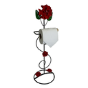 Ver imagem 1 de Porta papel higiênico de ferro utilidade e decoração para banheiros artesanato rústico resistente