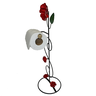 Porta papel higiênico de ferro utilidade e decoração para banheiros artesanato rústico resistente - 3