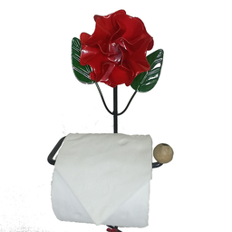Porta papel higiênico de ferro utilidade e decoração para banheiros artesanato rústico resistente - 8