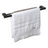 Porta Toalhas de Banho Duplo Master Preto Fosco 60cm - 1