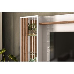 Painel Leblon (off White/madero Canela) - Lukaliam Móveis - 3