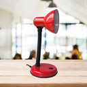 Ver imagem 3 de Luminária Mesa Abajur 35cm Articulada Flexível Pt-06: Vermelho