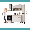 Ver imagem 5 de Armário de Cozinha Gallery Slay 7 Portas 1 Gaveta MDP 135.5cm Branco