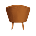 Ver imagem 4 de Poltrona Cadeira Decorativa Pétala - Veludo Cobre