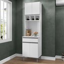 Ver imagem 2 de Paneleiro Torre Quente Armário de Cozinha Andréia 04 Portas Branco - Desk Design
